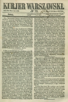 Kurjer Warszawski. 1862, № 72 (29 marca)