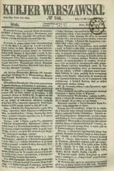Kurjer Warszawski. 1862, № 166 (23 lipca)