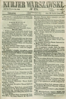 Kurjer Warszawski. 1862, № 179 (7 sierpnia)