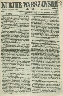 Kurjer Warszawski. 1862, № 194 (26 sierpnia)