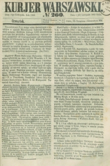 Kurjer Warszawski. 1862, № 260 (13 listopada)
