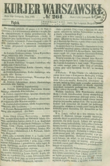 Kurjer Warszawski. 1862, № 261 (14 listopada)