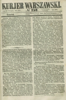 Kurjer Warszawski. 1864, № 252 (3 listopada)