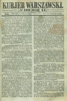 Kurjer Warszawski. R.44 [i.e.45], № 190 (23 sierpnia 1865)