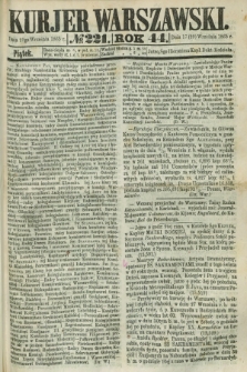 Kurjer Warszawski. R.44 [i.e.45], № 221 (29 września 1865) + dod.