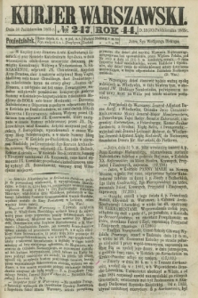 Kurjer Warszawski. R.44 [i.e.45], № 247 (30 października 1865) + dod.