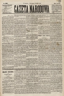 Gazeta Narodowa. 1888, nr 205