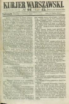Kurjer Warszawski. R.45 [i.e.46], № 91 (23 kwietnia 1866)