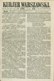 Kurjer Warszawski. R.45 [i.e.46], № 171 (31 lipca 1866)