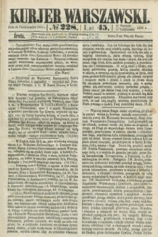 Kurjer Warszawski. R.45 [i.e.46], № 228 (10 października 1866)