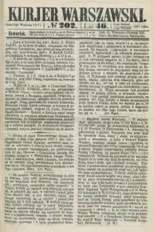 Kurjer Warszawski. R.46 [i.e.47], № 202 (12 września 1867)