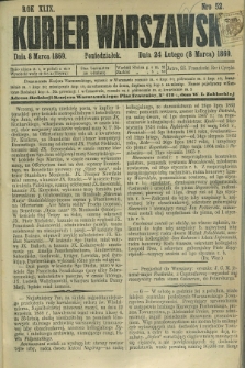 Kurjer Warszawski. R.49, Nro 52 (8 marca 1869)