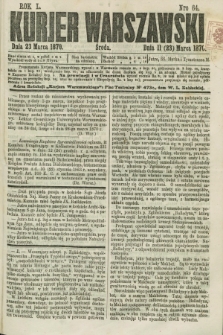 Kurjer Warszawski. R.50, Nro 64 (23 marca 1870)
