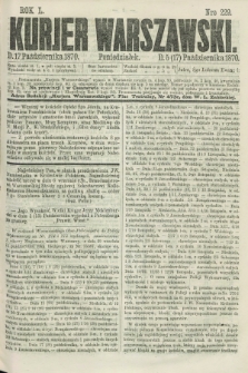 Kurjer Warszawski. R.50, Nro 229 (17 października 1870) + dod.