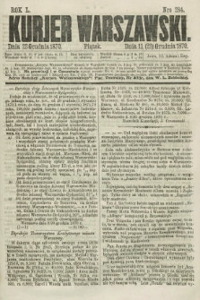 Kurjer Warszawski. R.50, Nro 284 (23 grudnia 1870) + dod.