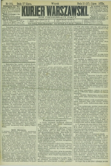 Kurjer Warszawski. R.55, nr 163 (27 lipca 1875)
