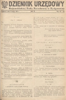 Dziennik Urzędowy Wojewódzkiej Rady Narodowej w Bydgoszczy. 1961, nr 5
