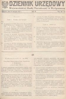 Dziennik Urzędowy Wojewódzkiej Rady Narodowej w Bydgoszczy. 1961, nr 8