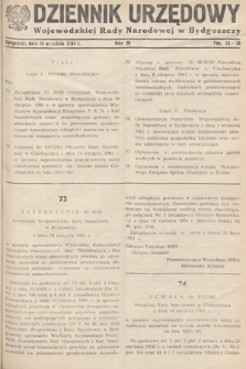 Dziennik Urzędowy Wojewódzkiej Rady Narodowej w Bydgoszczy. 1961, nr 9