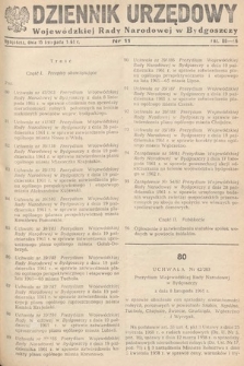 Dziennik Urzędowy Wojewódzkiej Rady Narodowej w Bydgoszczy. 1961, nr 11