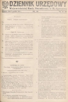 Dziennik Urzędowy Wojewódzkiej Rady Narodowej w Bydgoszczy. 1961, nr 12