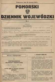 Pomorski Dziennik Wojewódzki. 1948, nr 2