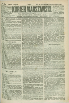 Kurjer Warszawski. R.61, nr 254 (11 listopada 1881)