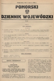 Pomorski Dziennik Wojewódzki. 1948, nr 8