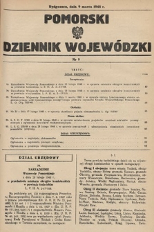 Pomorski Dziennik Wojewódzki. 1948, nr 9