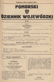 Pomorski Dziennik Wojewódzki. 1948, nr 12