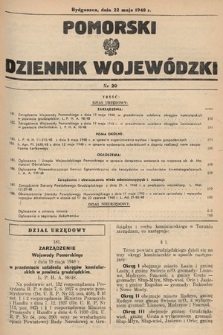 Pomorski Dziennik Wojewódzki. 1948, nr 20