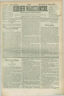 Kurjer Warszawski. R.63, nr 133a (1 czerwca 1883) - wydanie poranne