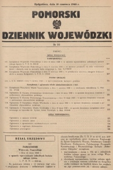 Pomorski Dziennik Wojewódzki. 1948, nr 23