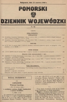 Pomorski Dziennik Wojewódzki. 1948, nr 24