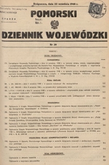 Pomorski Dziennik Wojewódzki. 1948, nr 30