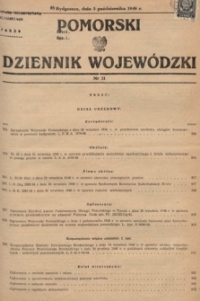 Pomorski Dziennik Wojewódzki. 1948, nr 31