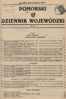 Pomorski Dziennik Wojewódzki. 1948, nr 36