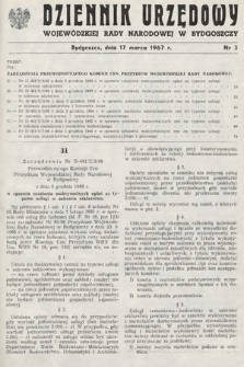 Dziennik Urzędowy Wojewódzkiej Rady Narodowej w Bydgoszczy. 1967, nr 3