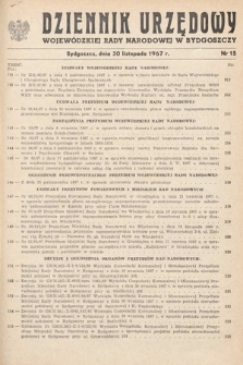 Dziennik Urzędowy Wojewódzkiej Rady Narodowej w Bydgoszczy. 1967, nr 15