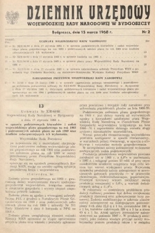 Dziennik Urzędowy Wojewódzkiej Rady Narodowej w Bydgoszczy. 1968, nr 2