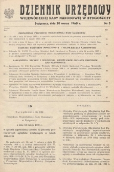 Dziennik Urzędowy Wojewódzkiej Rady Narodowej w Bydgoszczy. 1968, nr 3