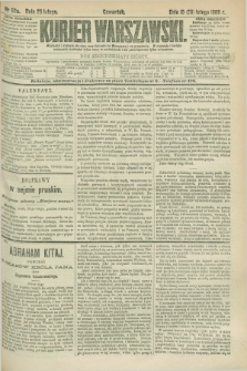 Kurjer Warszawski. R.66, nr 56a (25 lutego 1886)