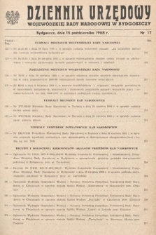 Dziennik Urzędowy Wojewódzkiej Rady Narodowej w Bydgoszczy. 1968, nr 17