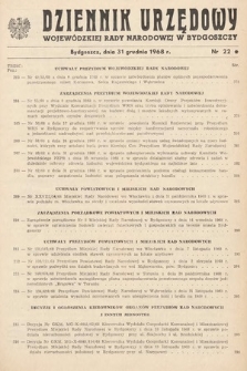 Dziennik Urzędowy Wojewódzkiej Rady Narodowej w Bydgoszczy. 1968, nr 22