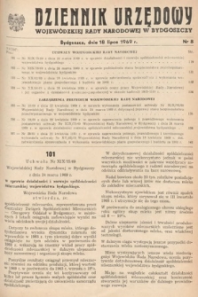 Dziennik Urzędowy Wojewódzkiej Rady Narodowej w Bydgoszczy. 1969, nr 8