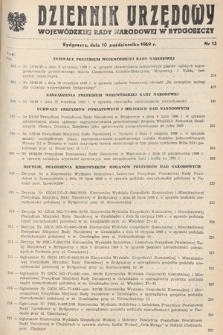 Dziennik Urzędowy Wojewódzkiej Rady Narodowej w Bydgoszczy. 1969, nr 13