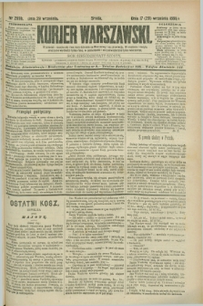 Kurjer Warszawski. R.66, nr 269b (29 września 1886)