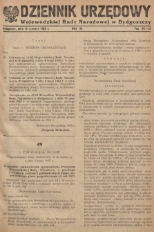 Dziennik Urzędowy Wojewódzkiej Rady Narodowej w Bydgoszczy. 1962, nr 5