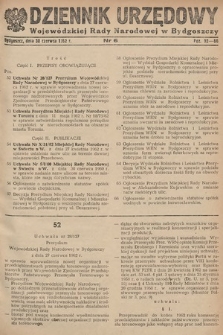 Dziennik Urzędowy Wojewódzkiej Rady Narodowej w Bydgoszczy. 1962, nr 6