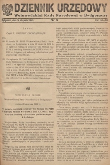 Dziennik Urzędowy Wojewódzkiej Rady Narodowej w Bydgoszczy. 1962, nr 8